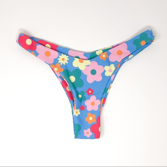 Floral Bikini | Flower Print Two Piece Swimsuit - Picture 6 of 13